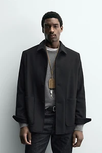 BLAZER RELAXED FIT MÉLANGE DE LAINE