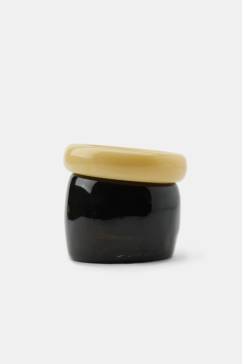 TWO-PACK OF RIGID RESIN BRACELETS