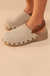 STUDDED LEATHER CLOGS - LIMITED EDITION