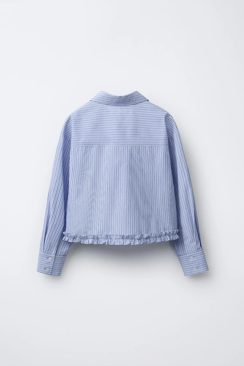 CHEMISE RAYURES VOLANT