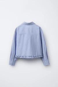 CHEMISE RAYURES VOLANT
