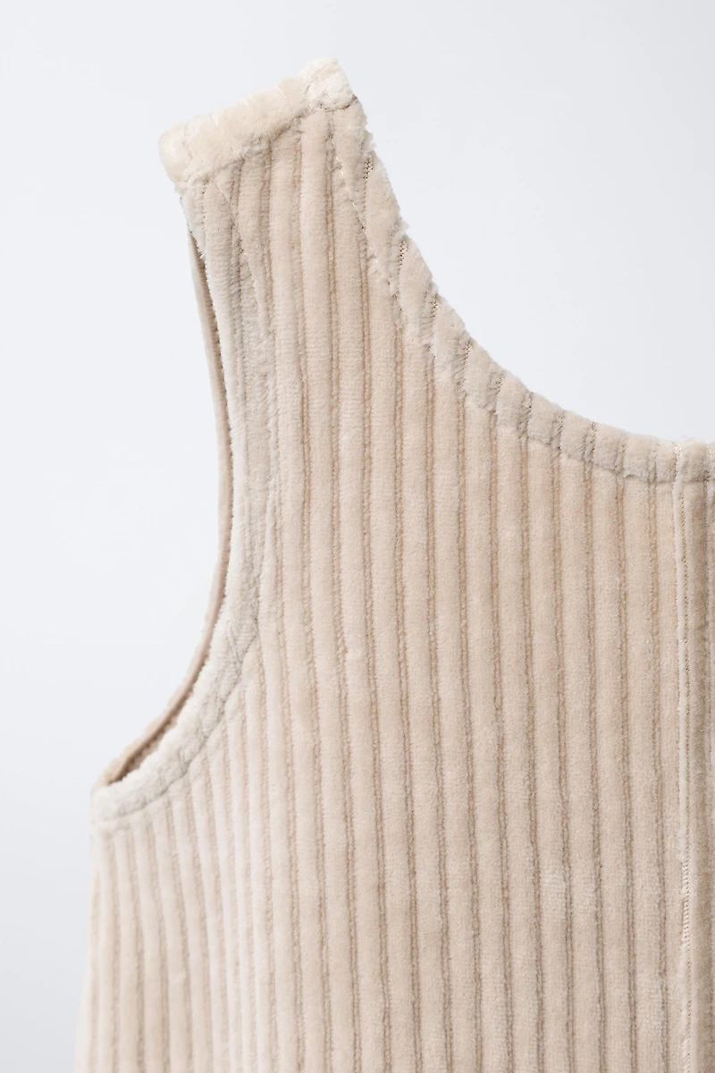 HEART POCKET PINAFORE DRESS