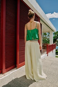 LINEN STRAP TOP