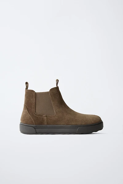 CHELSEA SPLIT LEATHER ANKLE BOOTS