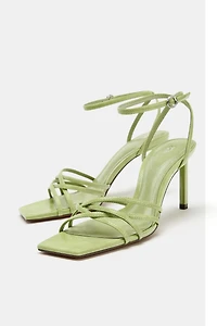 MULTI-STRAP HEELED SANDALS
