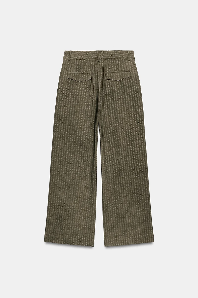 ZW COLLECTION JACQUARD STRIPED PANTS