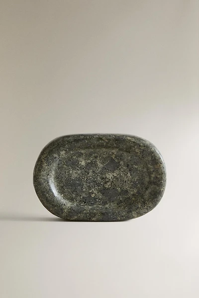 GREENISH MARBLE BATHROOM SOAP DISH