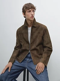 Suede goatskin jacket