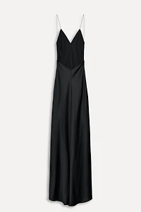 LONG SATIN DRESS 50TH ANNIVERSARY