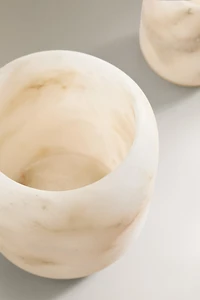 ALABASTER TEALIGHT HOLDER