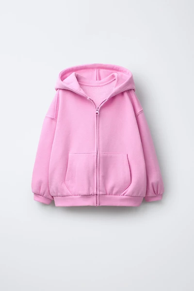 SWEAT ZIPPÉ À CAPUCHE
