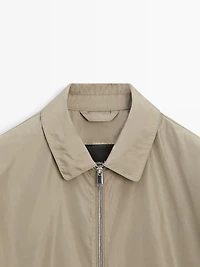 Short technical fabric jacket