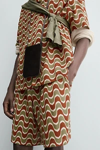 GEOMETRIC JACQUARD SHIRT