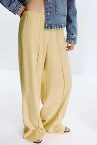 WIDE LEG SEAM PANTS