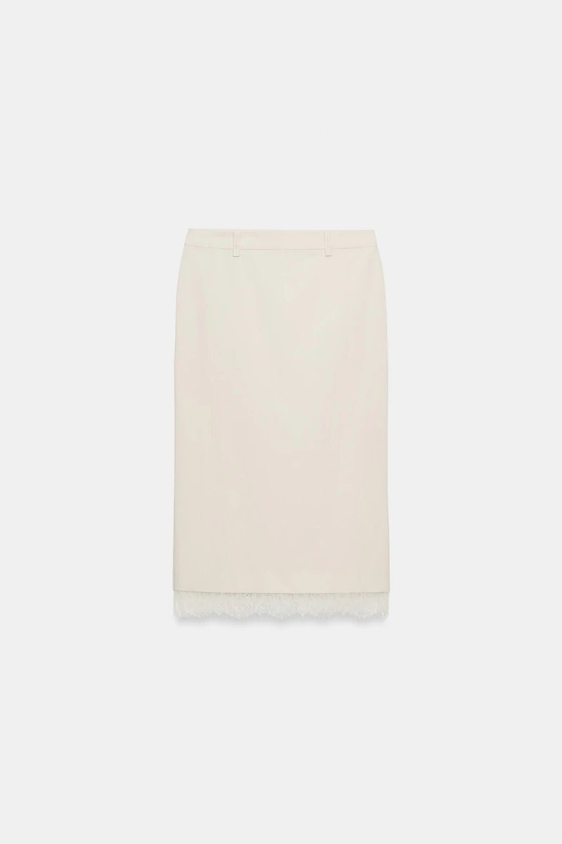 LACE MIDI SKIRT