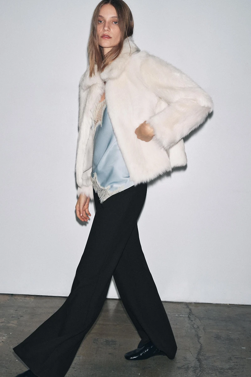 HIGH-WAISTED ZIPPER PANTS ZW COLLECTION