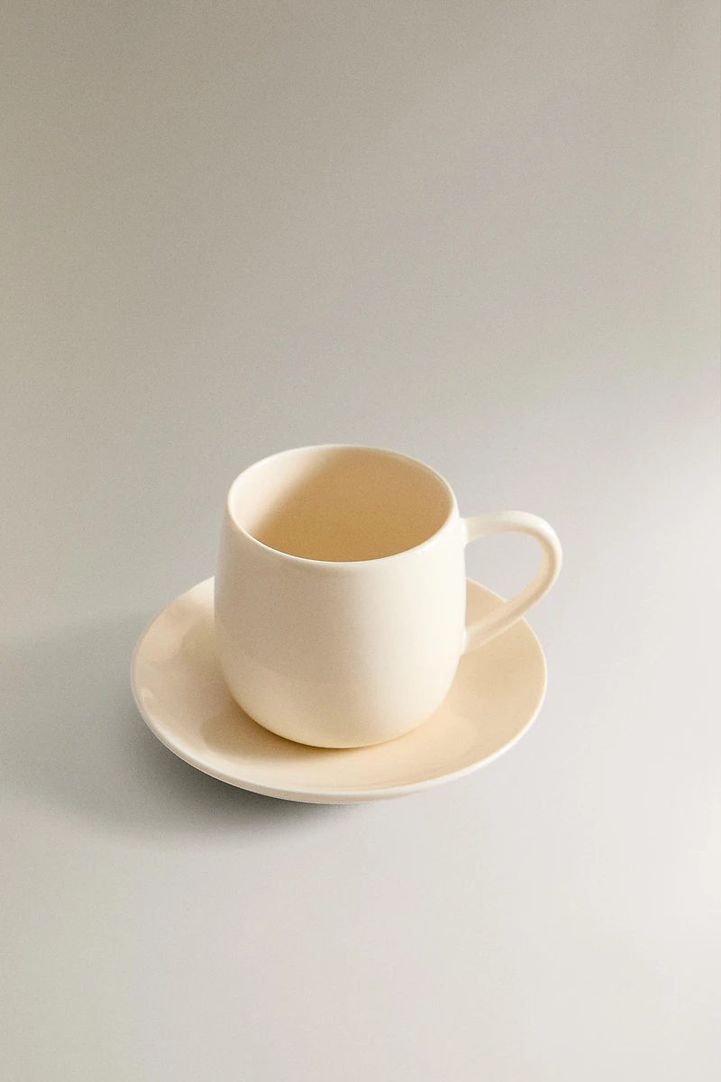 PLAIN STONEWARE COFFEE CUP