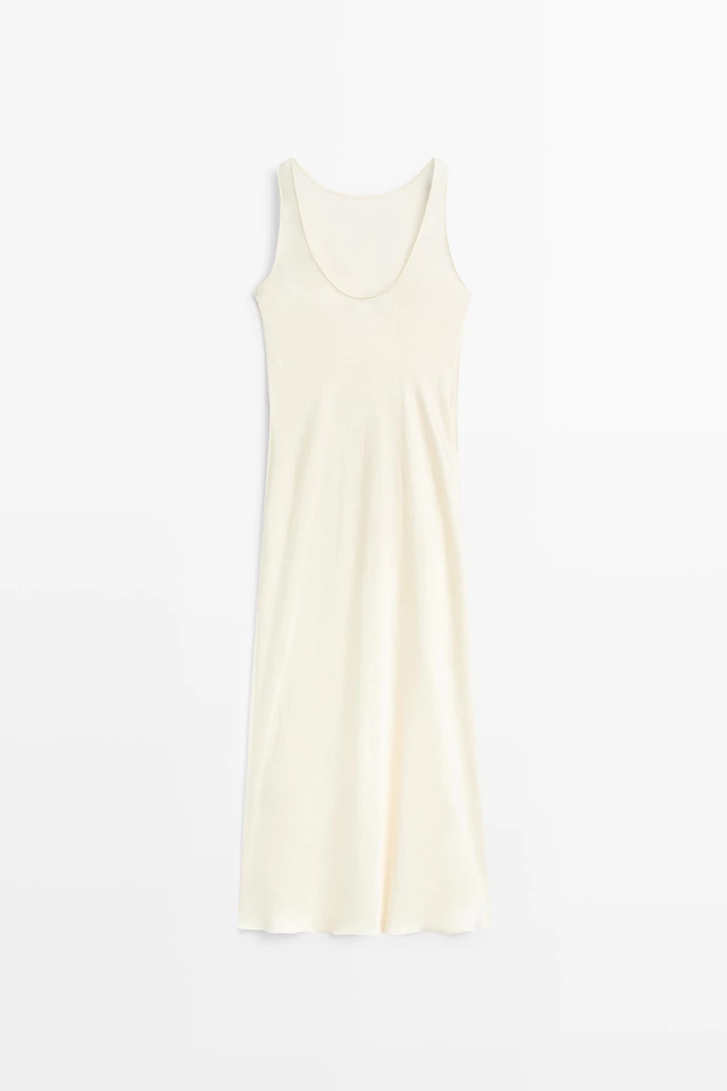 Satin midi dress
