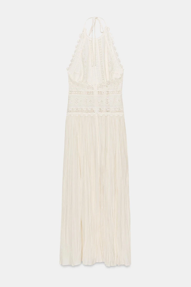 knee length dresses for ladies Kyra Midi Dress ~ White Gauze