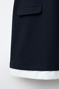 CONTRAST COLLAR DRESS
