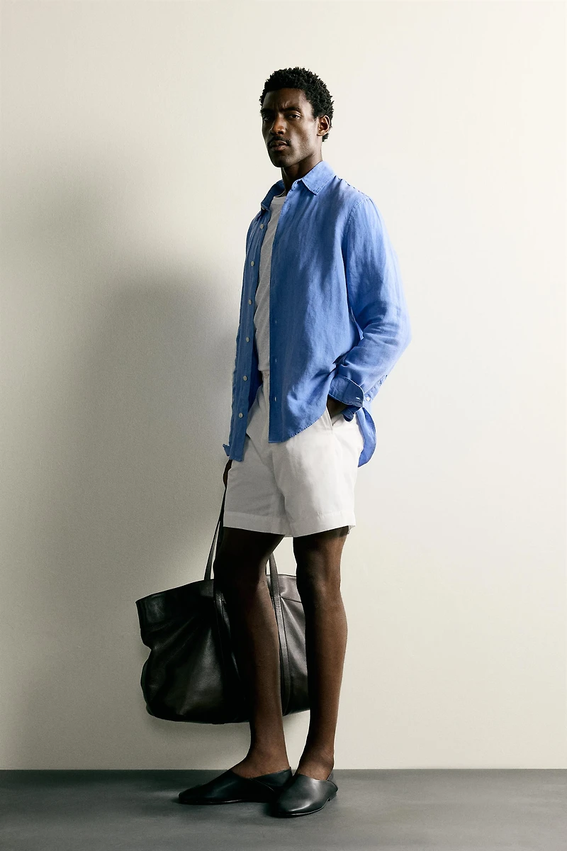 REGULAR FIT TAB SHORTS