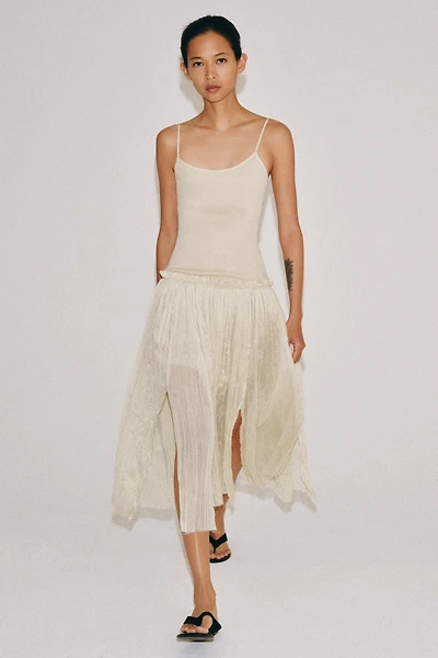 COMBINATION MIDI DRESS