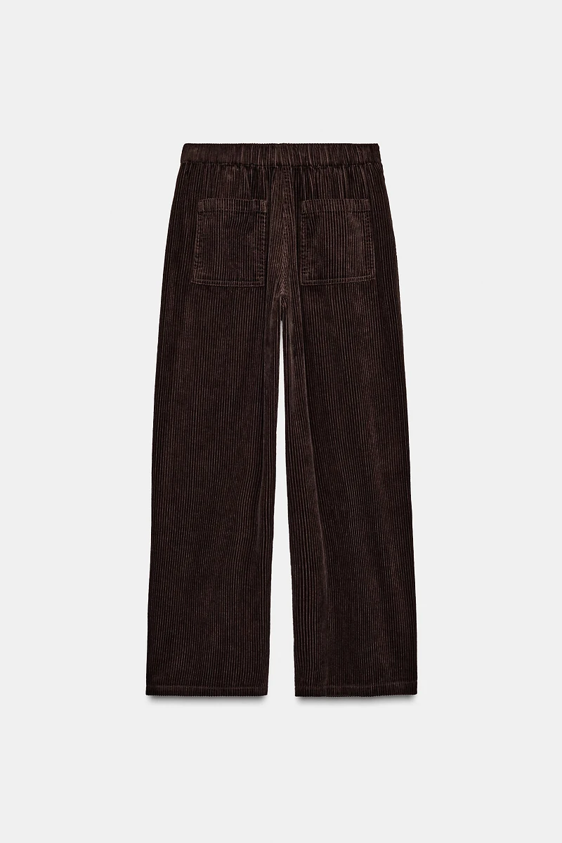 ZW COLLECTION WIDE LEG CORDUROY PANTS
