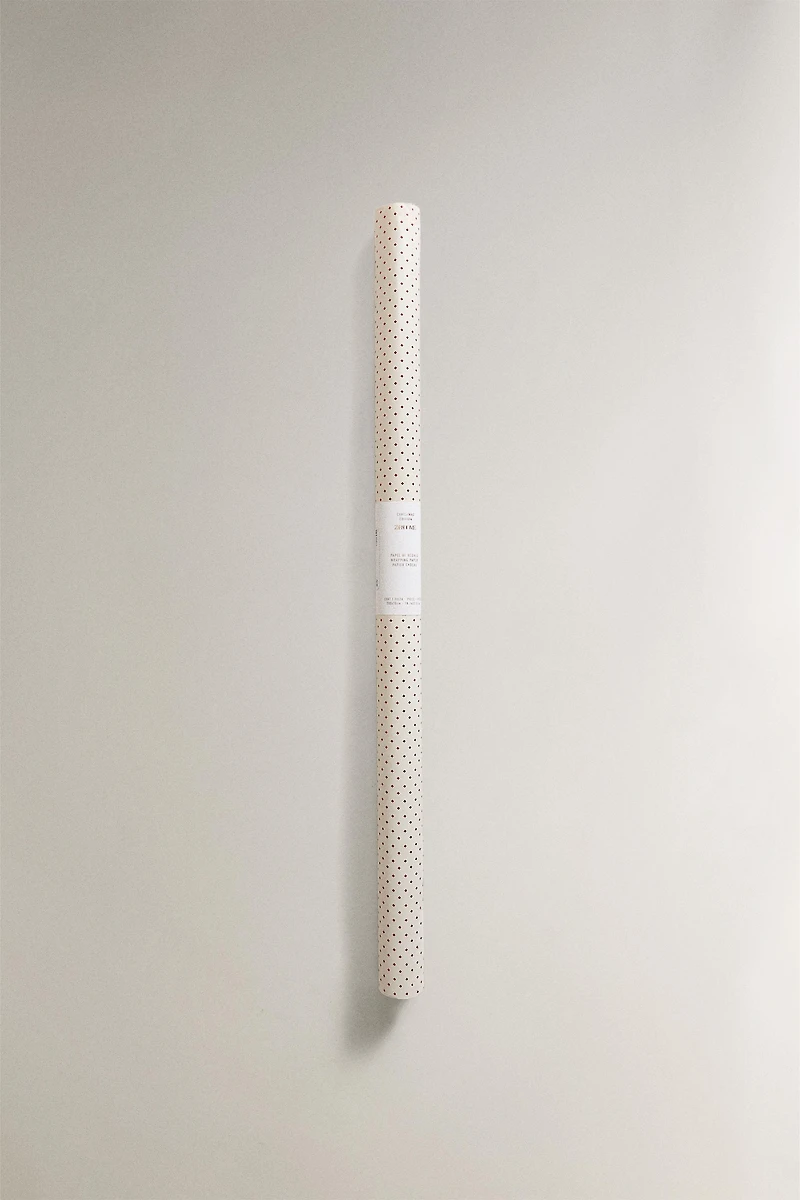 PAPIER CADEAU NOËL POIS MAT