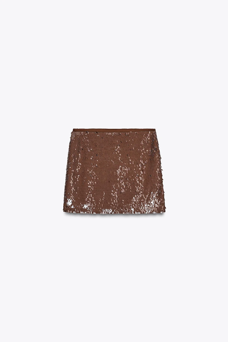 MINI JUPE À SEQUINS