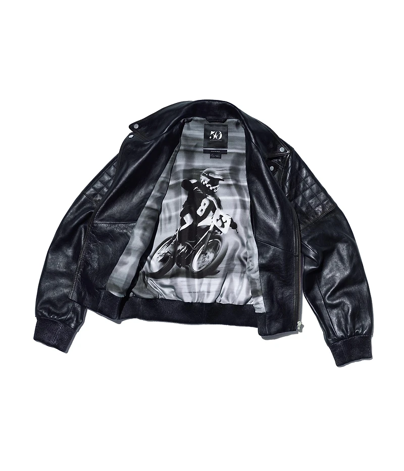 CRAIG MCDEAN BIKER LEATHER JACKET