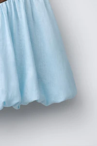100% LINEN COLOR BLOCK DRESS