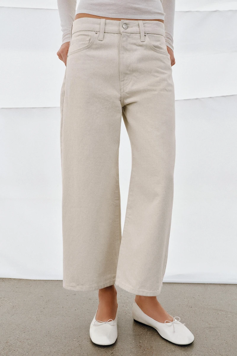 ZW COLLECTION MID-RISE CULOTTE JEANS