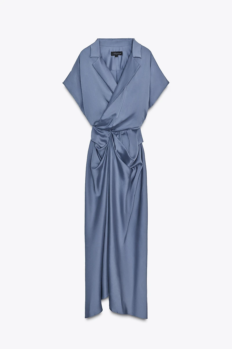 ZW COLLECTION SATIN EFFECT WRAP DRESS