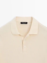 Short sleeve cotton polo shirt