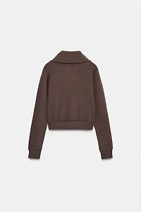 ZIPPERED PLUSH JACKET