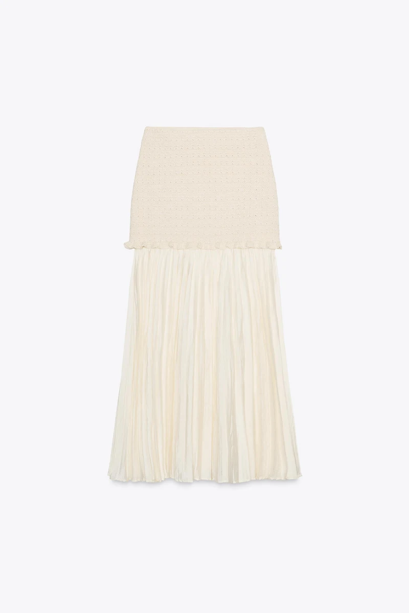 COMBINED KNIT SKIRT