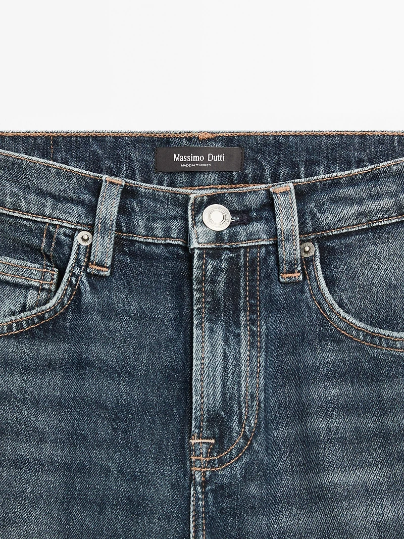 Mid-rise slim fit jeans