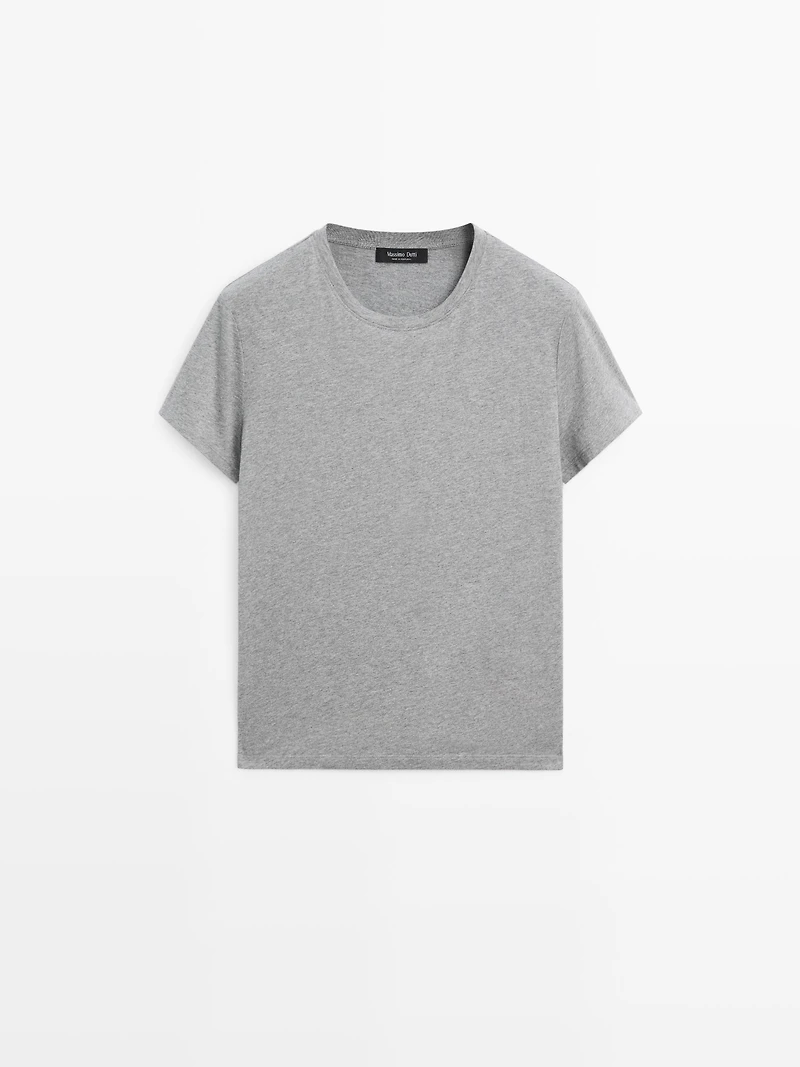 100% cotton short sleeve knit T-shirt