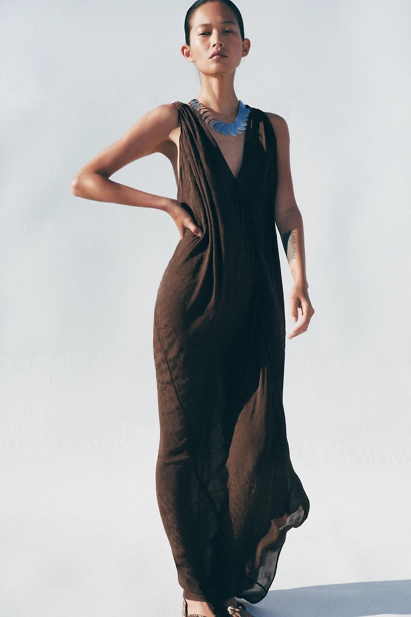 ZW COLLECTION JACQUARD MIDI DRESS