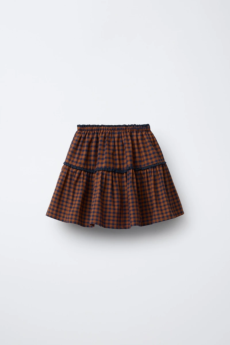 PLAID SKORT