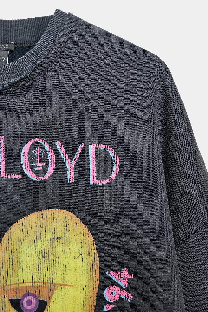 PINK FLOYD© WASHED-EFFECT SWEATSHIRT