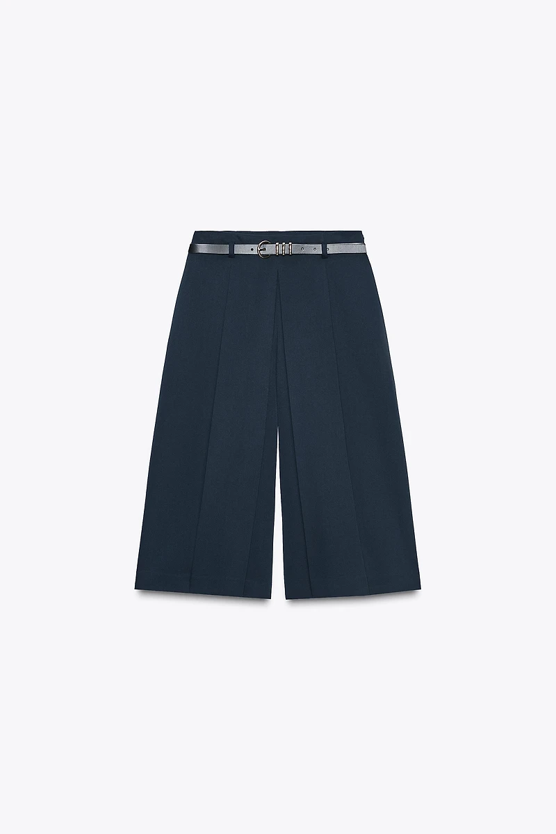 BELTED LONG SHORTS