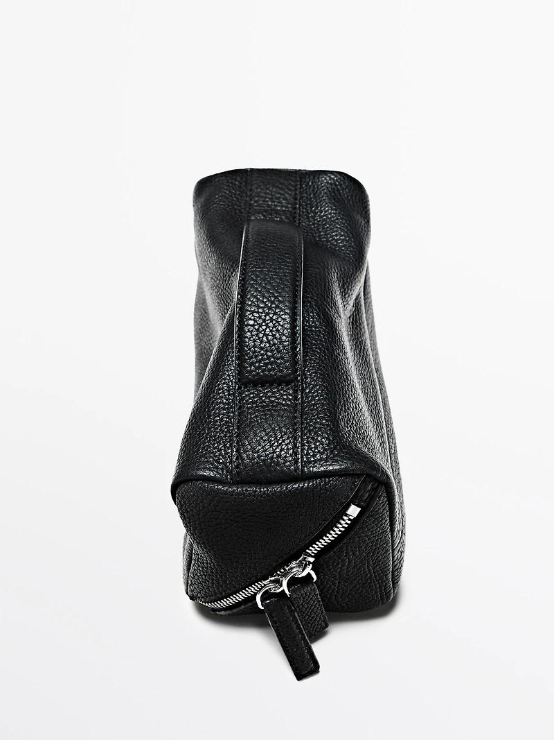 Nappa leather toiletry bag