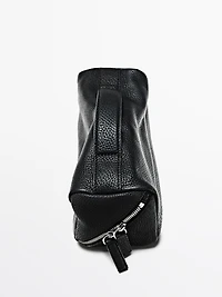 Nappa leather toiletry bag