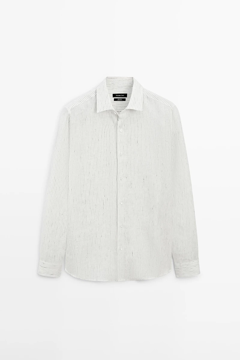 Chemise rayures lin