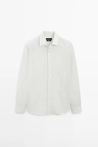 Chemise rayures lin