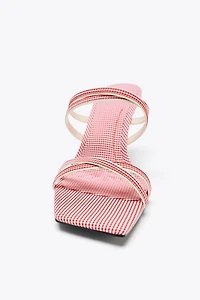 PLAID STRAP WEDGES