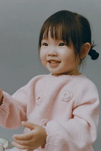 CROCHET FLORAL KNIT JUMPER