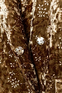 METALLIC THREAD VELVET BLAZER WITH BELT