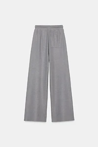 STRAIGHT LEG RIB SOFT PANTS
